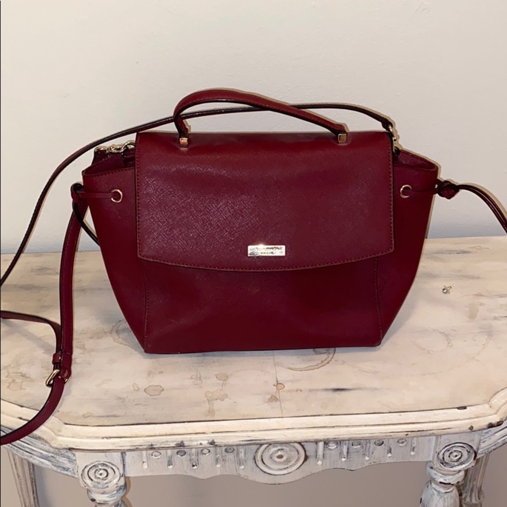 Maroon Kate Spade tote (medium)